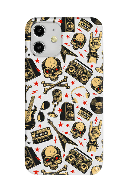 Rock Lansman Model İçi Kadife Silikon Telefon Kılıfı