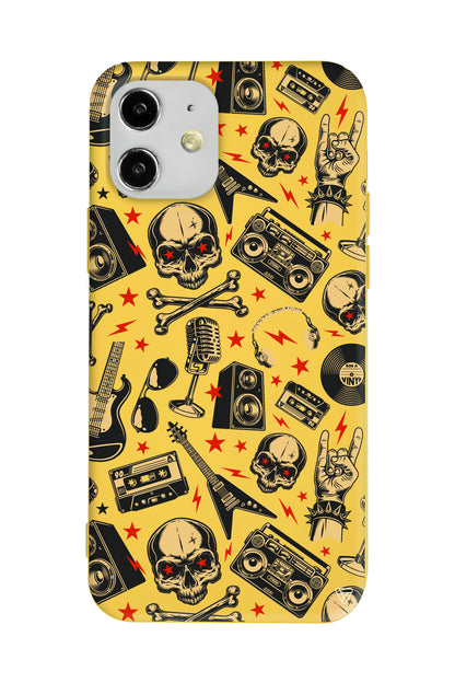 Rock Lansman Model İçi Kadife Silikon Telefon Kılıfı