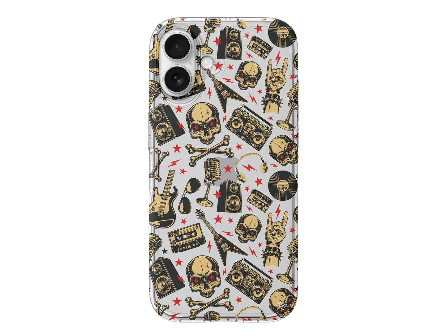 Rock Lansman Model İçi Kadife Silikon Telefon Kılıfı