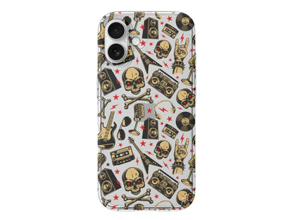 Rock Lansman Model İçi Kadife Silikon Telefon Kılıfı