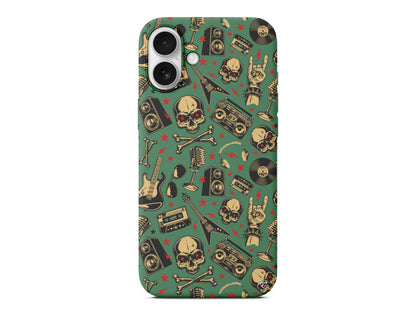 Rock Lansman Model İçi Kadife Silikon Telefon Kılıfı