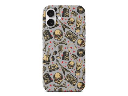 Rock Lansman Model İçi Kadife Silikon Telefon Kılıfı