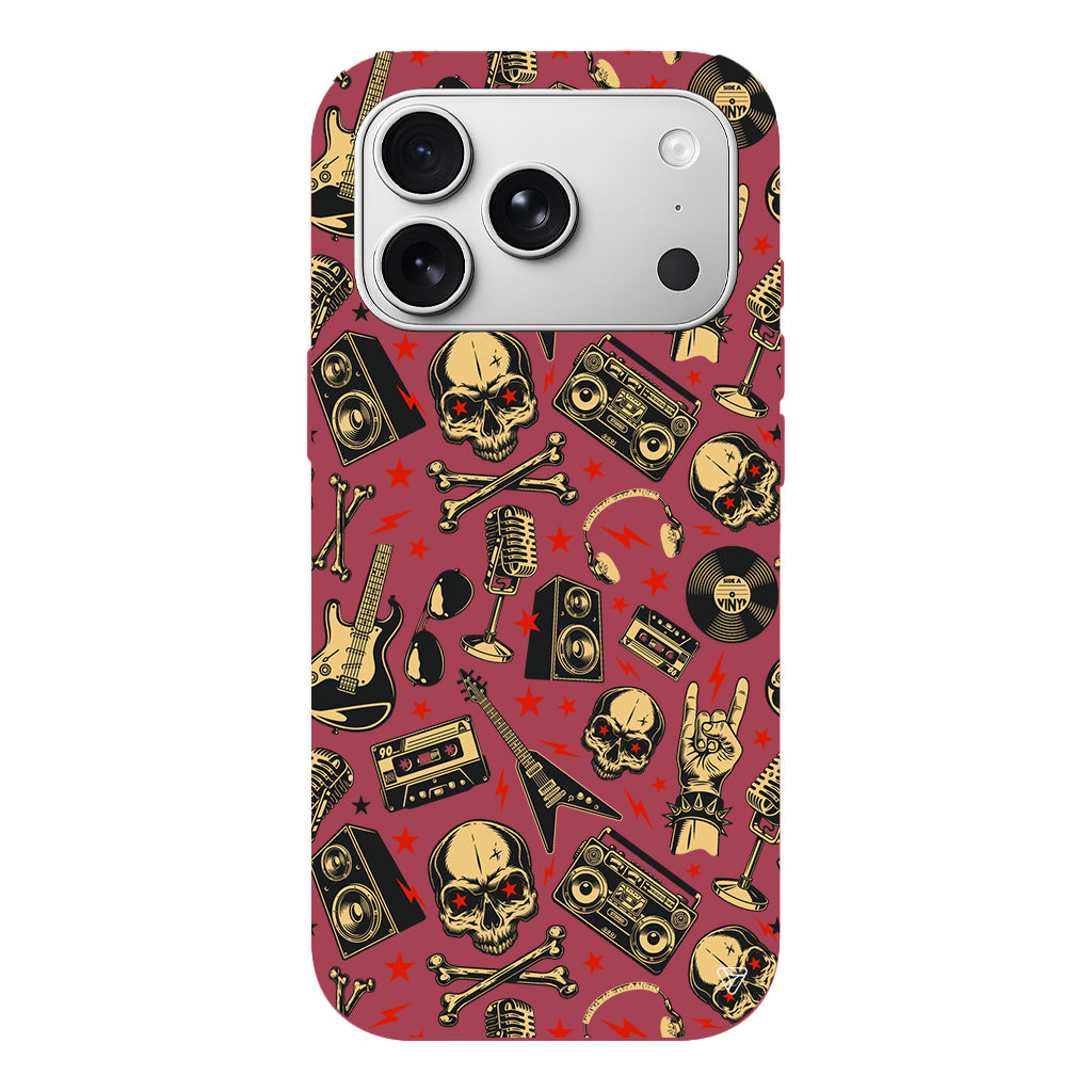 Rock Lansman Model İçi Kadife Silikon Telefon Kılıfı