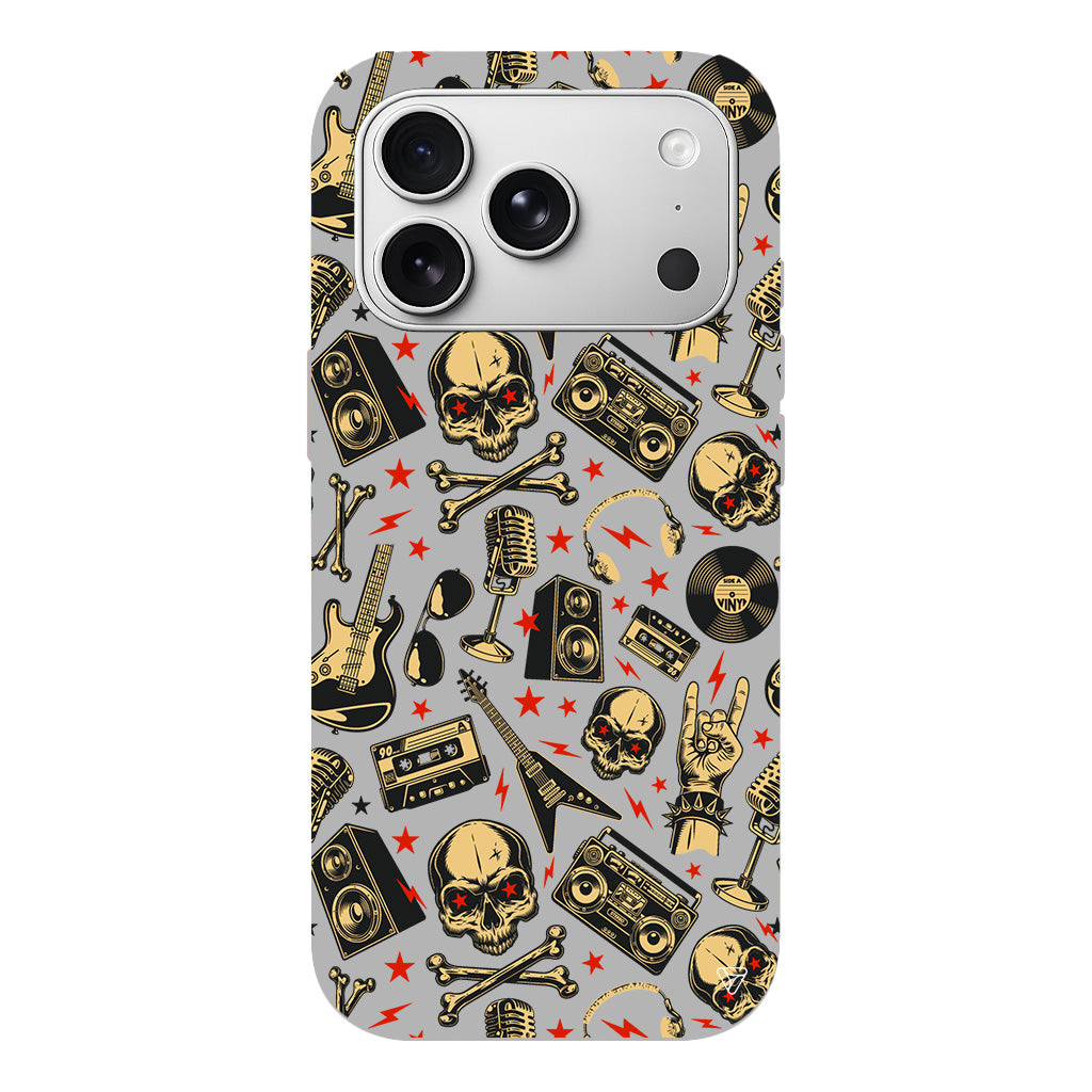 Rock Lansman Model İçi Kadife Silikon Telefon Kılıfı