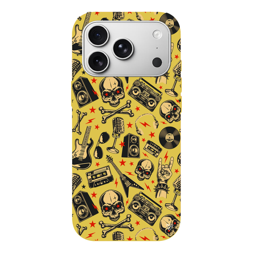 Rock Lansman Model İçi Kadife Silikon Telefon Kılıfı