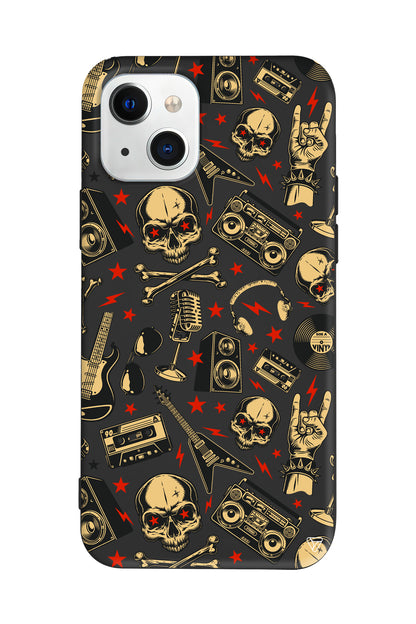 Rock Lansman Model İçi Kadife Silikon Telefon Kılıfı – Plus Serisine Özel