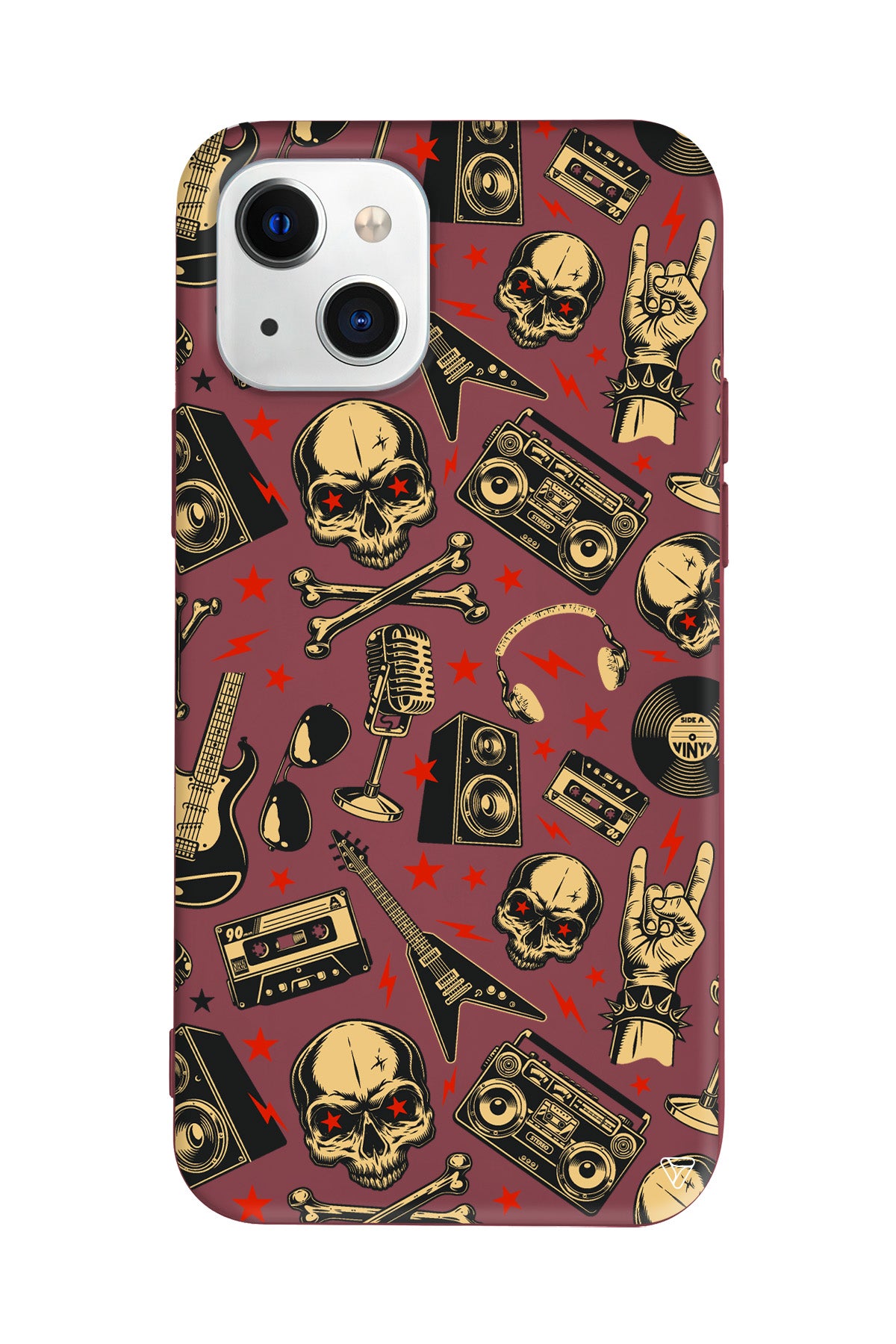 Rock Lansman Model İçi Kadife Silikon Telefon Kılıfı