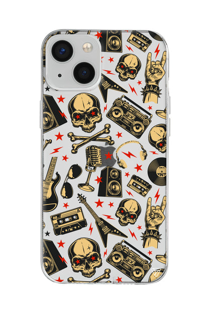 Rock Lansman Model İçi Kadife Silikon Telefon Kılıfı