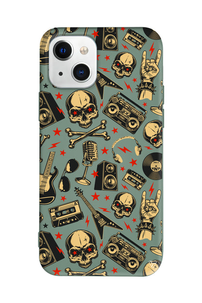 Rock Lansman Model İçi Kadife Silikon Telefon Kılıfı