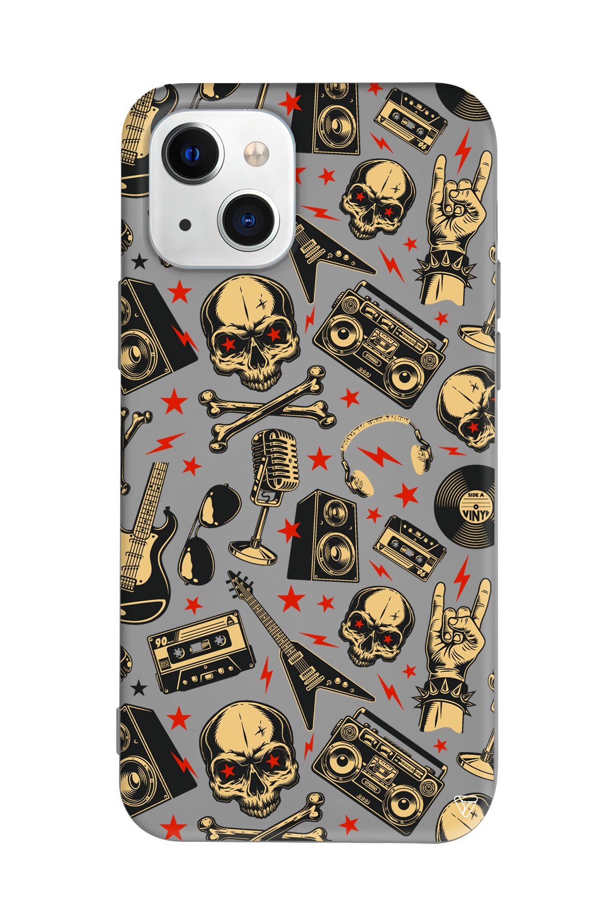 Rock Lansman Model İçi Kadife Silikon Telefon Kılıfı