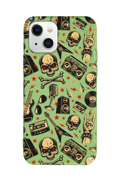 Rock Lansman Model İçi Kadife Silikon Telefon Kılıfı