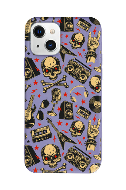 Rock Lansman Model İçi Kadife Silikon Telefon Kılıfı – Plus Serisine Özel