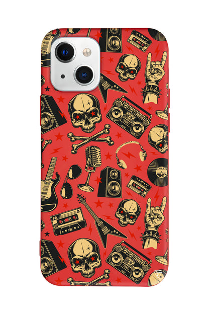 Rock Lansman Model İçi Kadife Silikon Telefon Kılıfı – Plus Serisine Özel