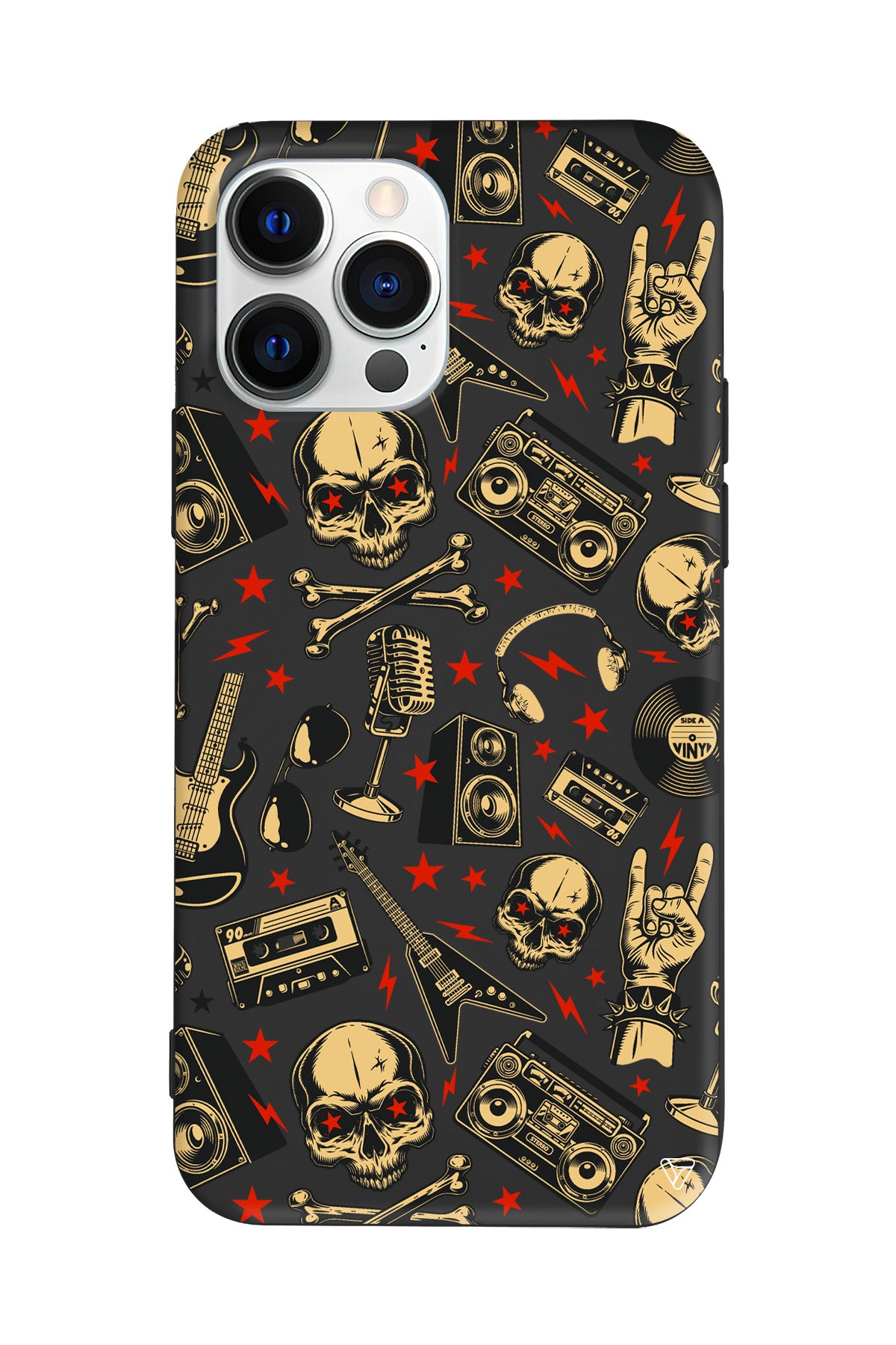 Rock Lansman Model İçi Kadife Silikon Telefon Kılıfı