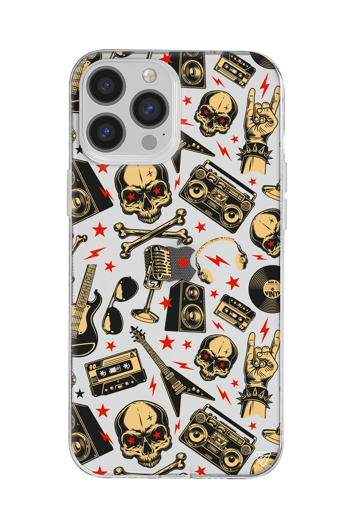 Rock Lansman Model İçi Kadife Silikon Telefon Kılıfı