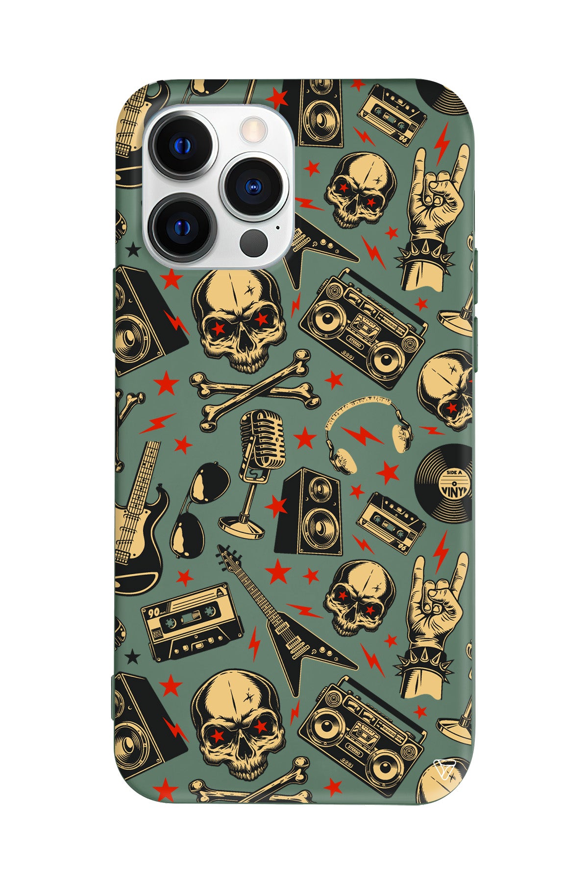 Rock Lansman Model İçi Kadife Silikon Telefon Kılıfı