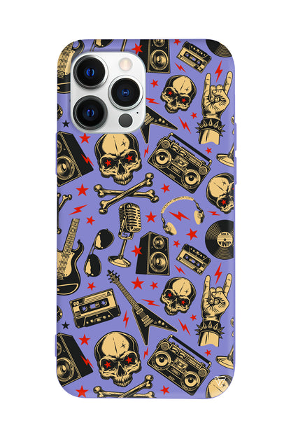 Rock Lansman Model İçi Kadife Silikon Telefon Kılıfı