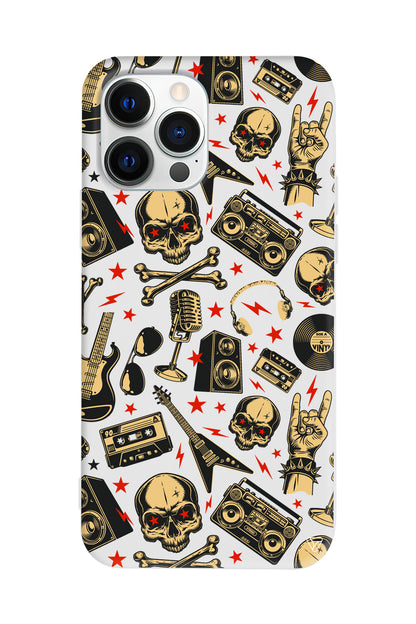 Rock Lansman Model İçi Kadife Silikon Telefon Kılıfı