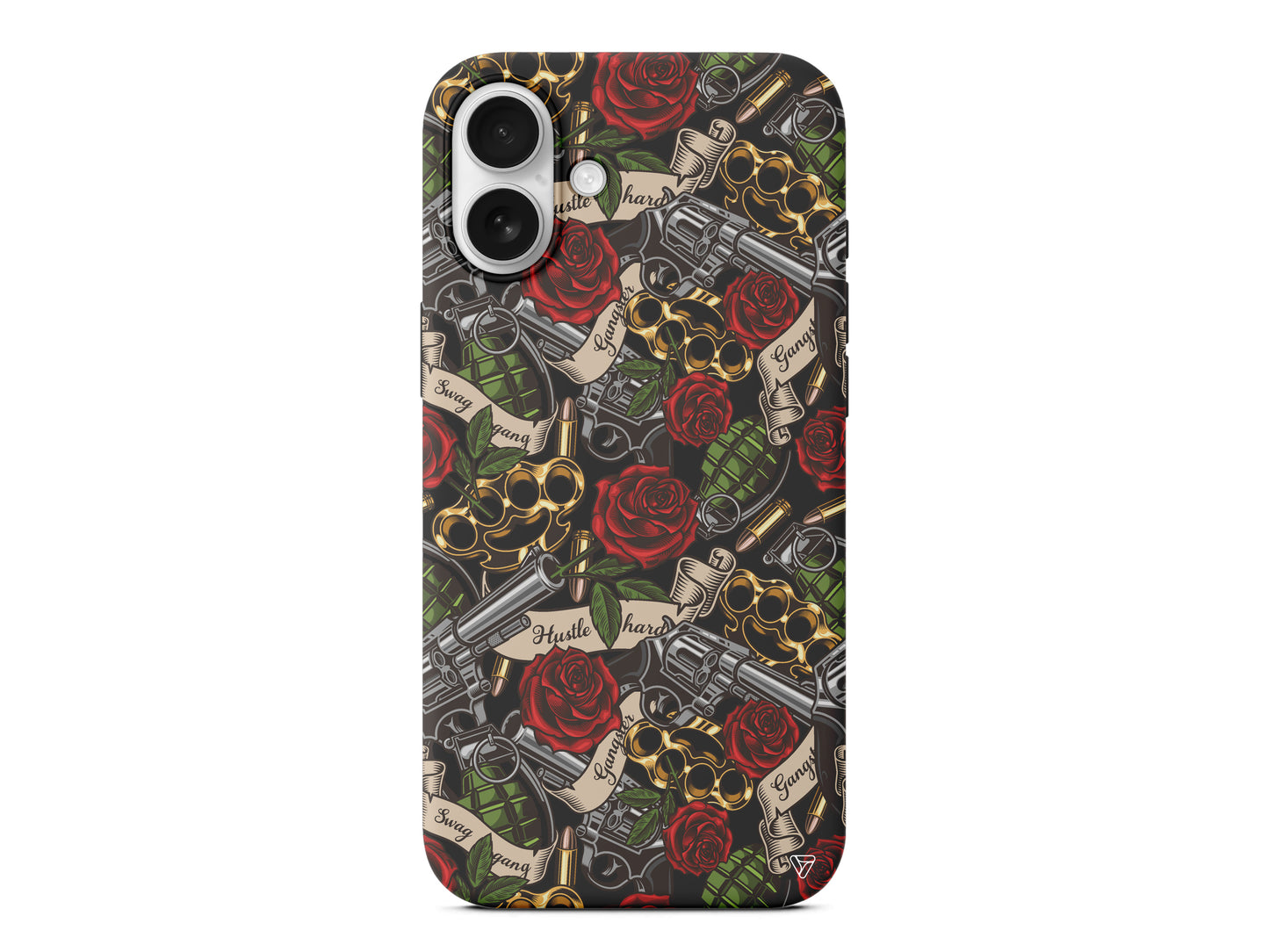 Rose and Gun Lansman Model İçi Kadife Silikon Telefon Kılıfı – Plus Serisine Özel