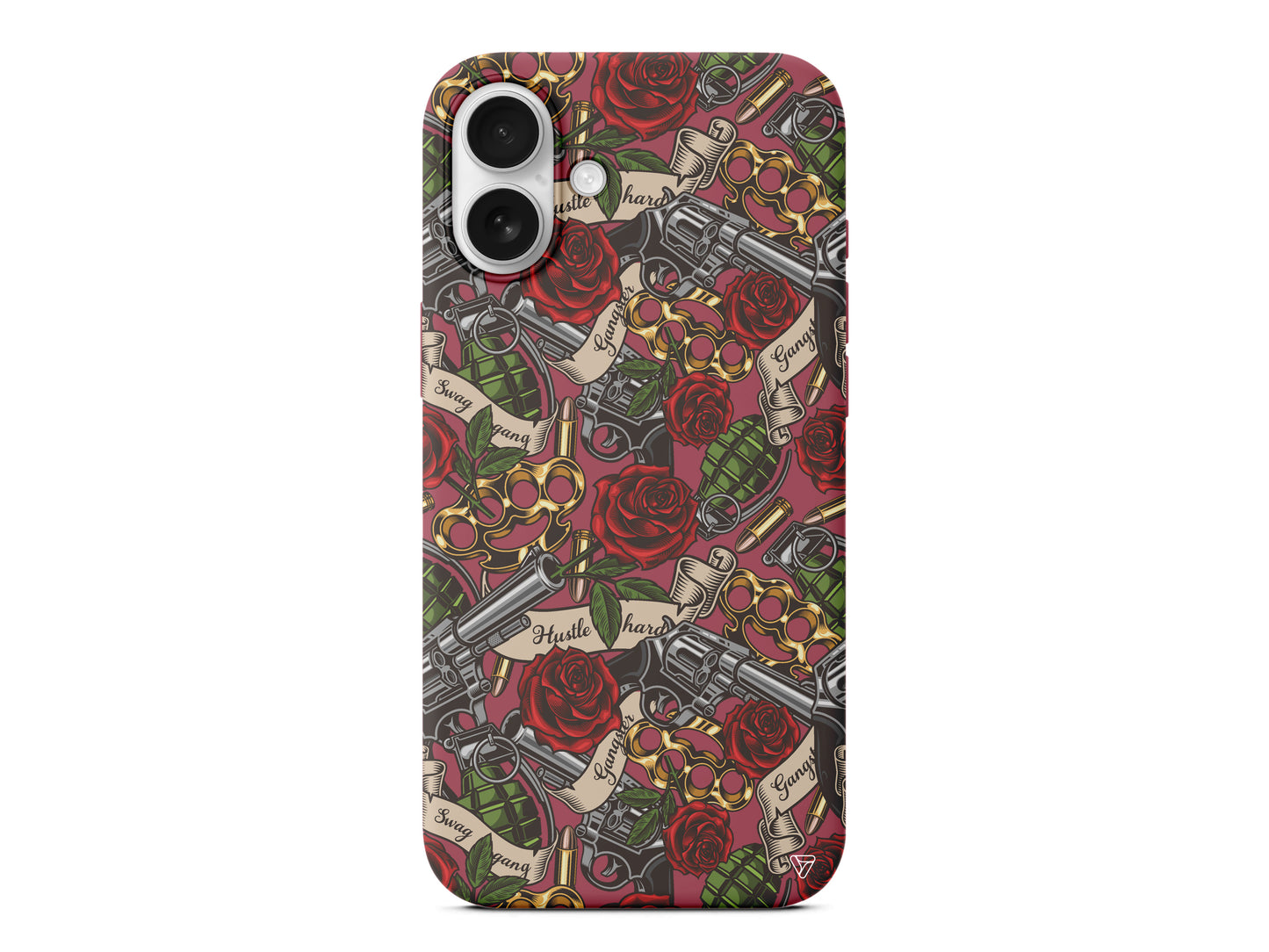 Rose and Gun Lansman Model İçi Kadife Silikon Telefon Kılıfı – Plus Serisine Özel