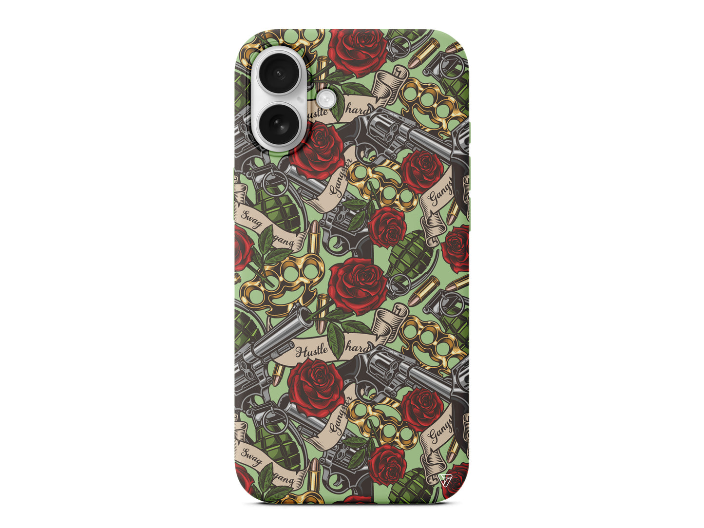 Rose and Gun Lansman Model İçi Kadife Silikon Telefon Kılıfı – Plus Serisine Özel