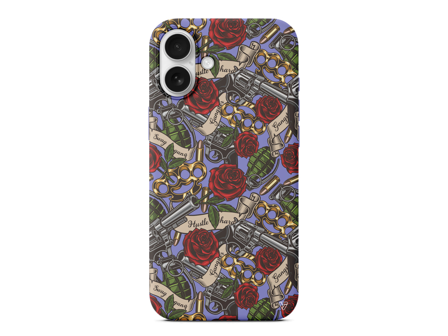 Rose and Gun Lansman Model İçi Kadife Silikon Telefon Kılıfı