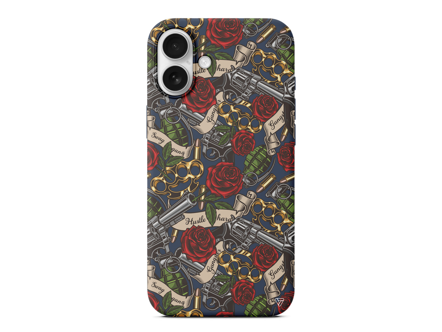 Rose and Gun Lansman Model İçi Kadife Silikon Telefon Kılıfı