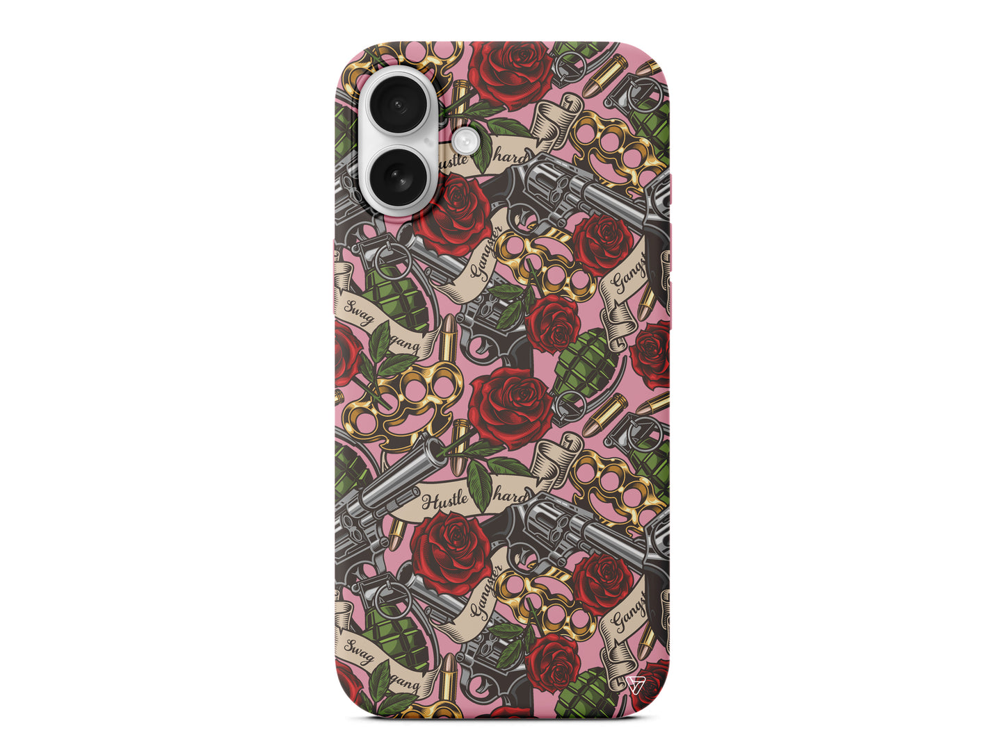 Rose and Gun Lansman Model İçi Kadife Silikon Telefon Kılıfı – Plus Serisine Özel