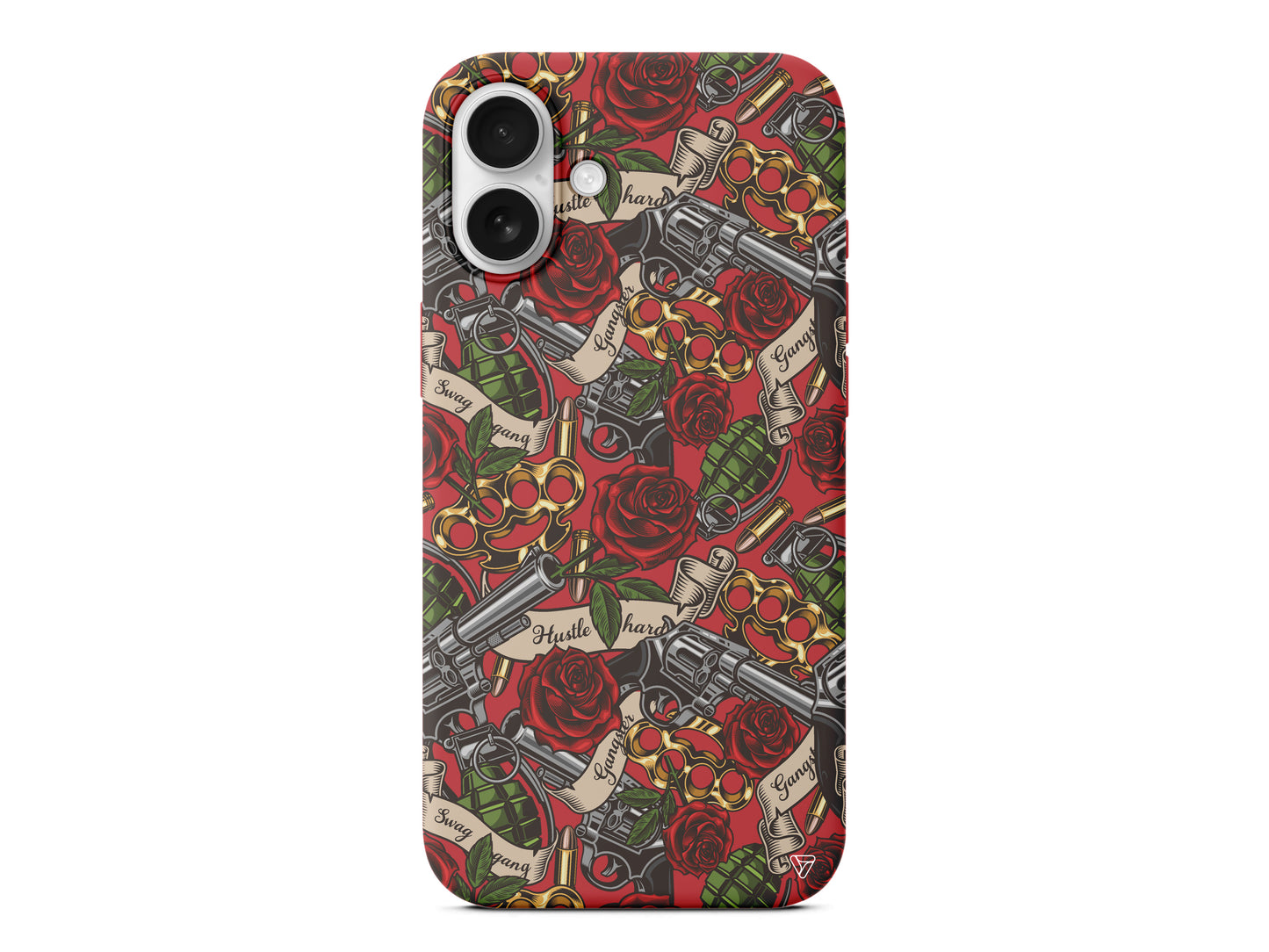 Rose and Gun Lansman Model İçi Kadife Silikon Telefon Kılıfı – Plus Serisine Özel