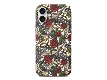 Rose and Gun Lansman Model İçi Kadife Silikon Telefon Kılıfı – Plus Serisine Özel