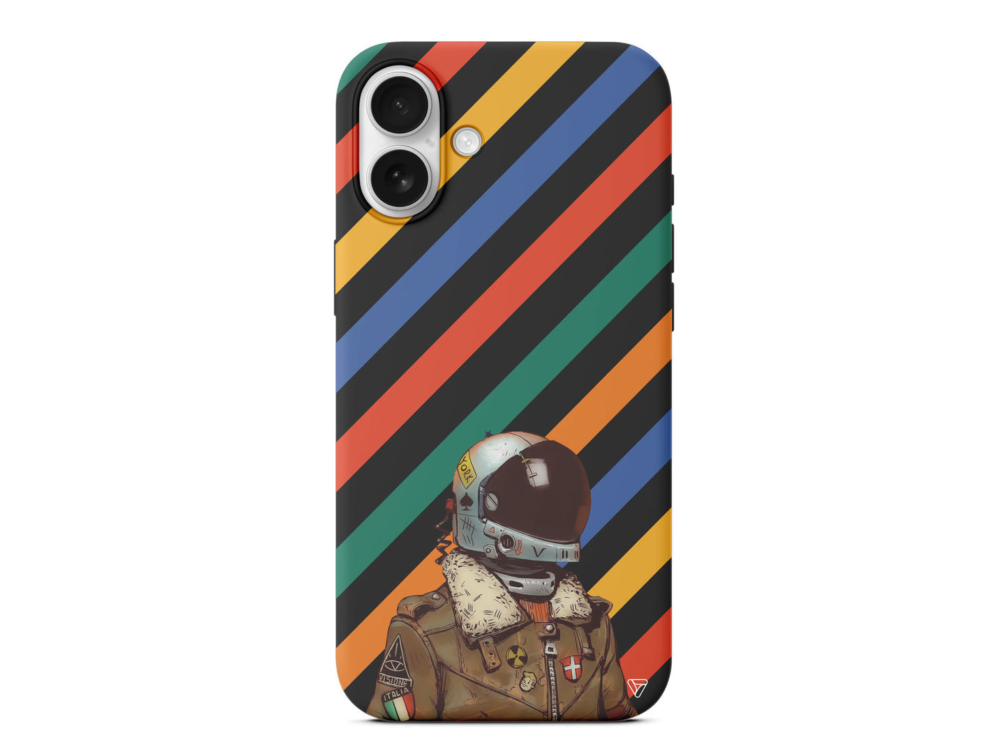 Renkli Astronot Lansman Model İçi Kadife Silikon Telefon Kılıfı – Plus Serisine Özel