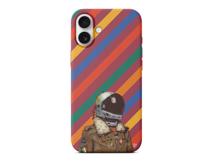 Renkli Astronot Lansman Model İçi Kadife Silikon Telefon Kılıfı – Plus Serisine Özel