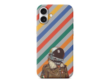 Renkli Astronot Lansman Model İçi Kadife Silikon Telefon Kılıfı