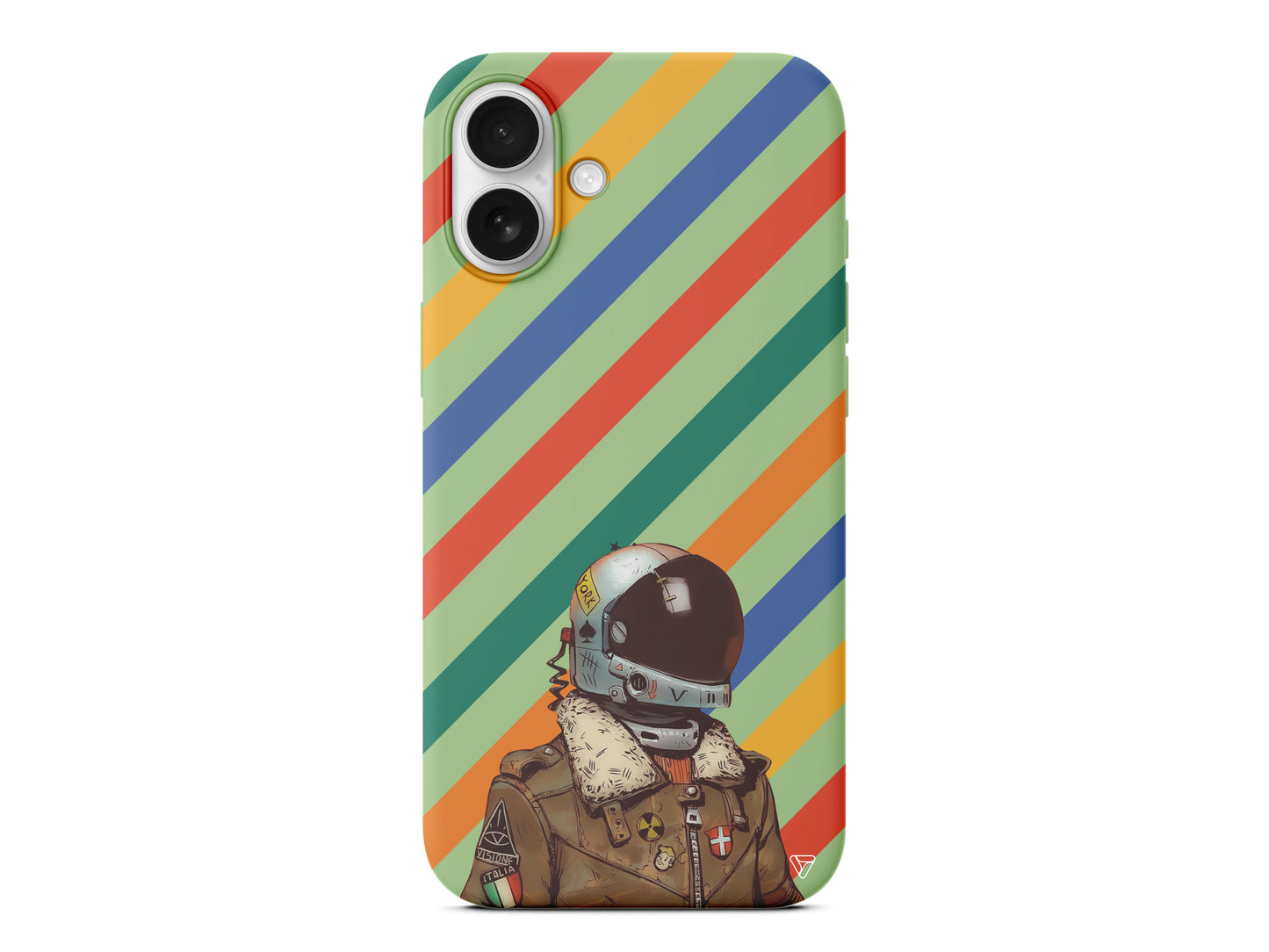 Renkli Astronot Lansman Model İçi Kadife Silikon Telefon Kılıfı – Plus Serisine Özel