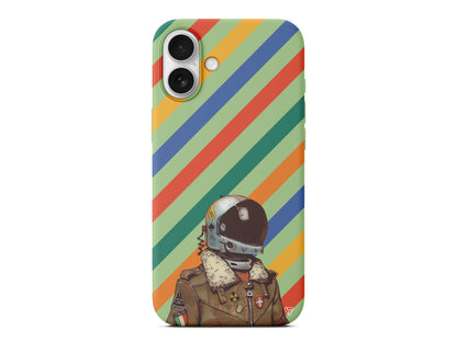 Renkli Astronot Lansman Model İçi Kadife Silikon Telefon Kılıfı – Plus Serisine Özel