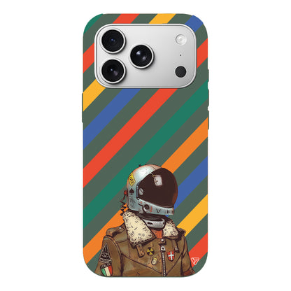 Renkli Astronot Lansman Model İçi Kadife Silikon Telefon Kılıfı