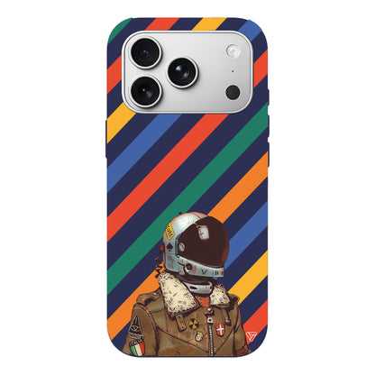 Renkli Astronot Lansman Model İçi Kadife Silikon Telefon Kılıfı