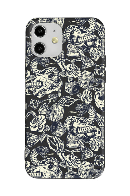 Death Lansman Model İçi Kadife Silikon Telefon Kılıfı