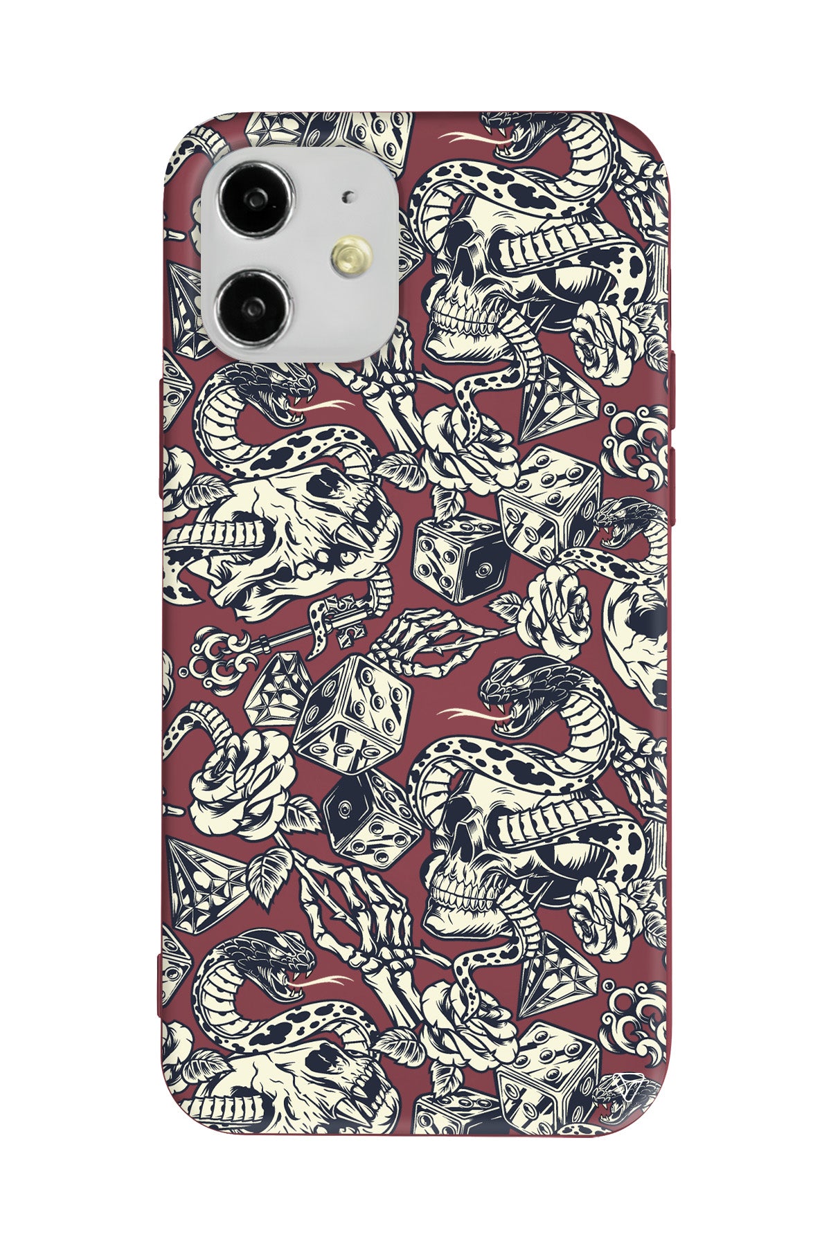 Death Lansman Model İçi Kadife Silikon Telefon Kılıfı