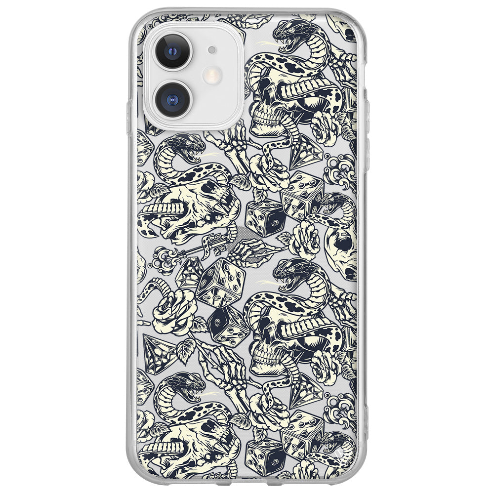 Death Lansman Model İçi Kadife Silikon Telefon Kılıfı