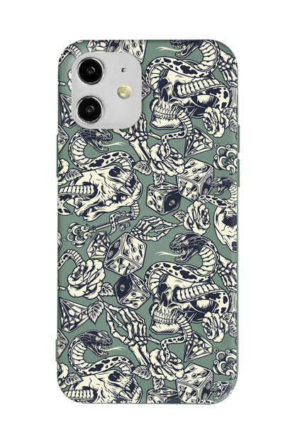 Death Lansman Model İçi Kadife Silikon Telefon Kılıfı