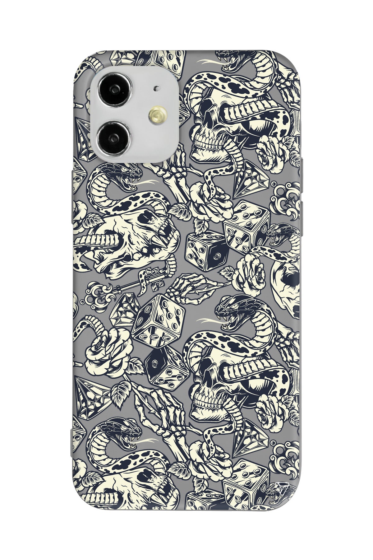 Death Lansman Model İçi Kadife Silikon Telefon Kılıfı