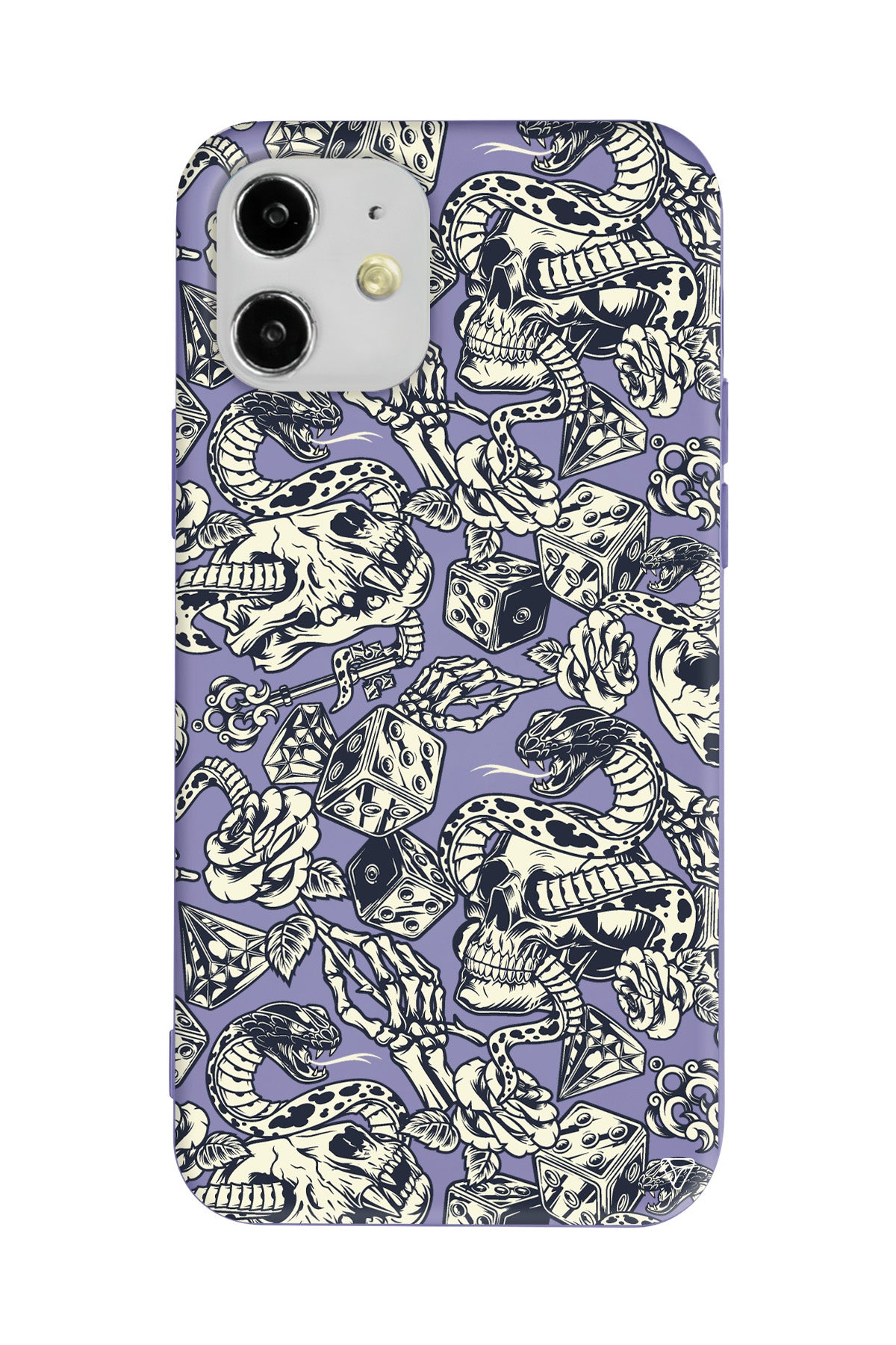 Death Lansman Model İçi Kadife Silikon Telefon Kılıfı