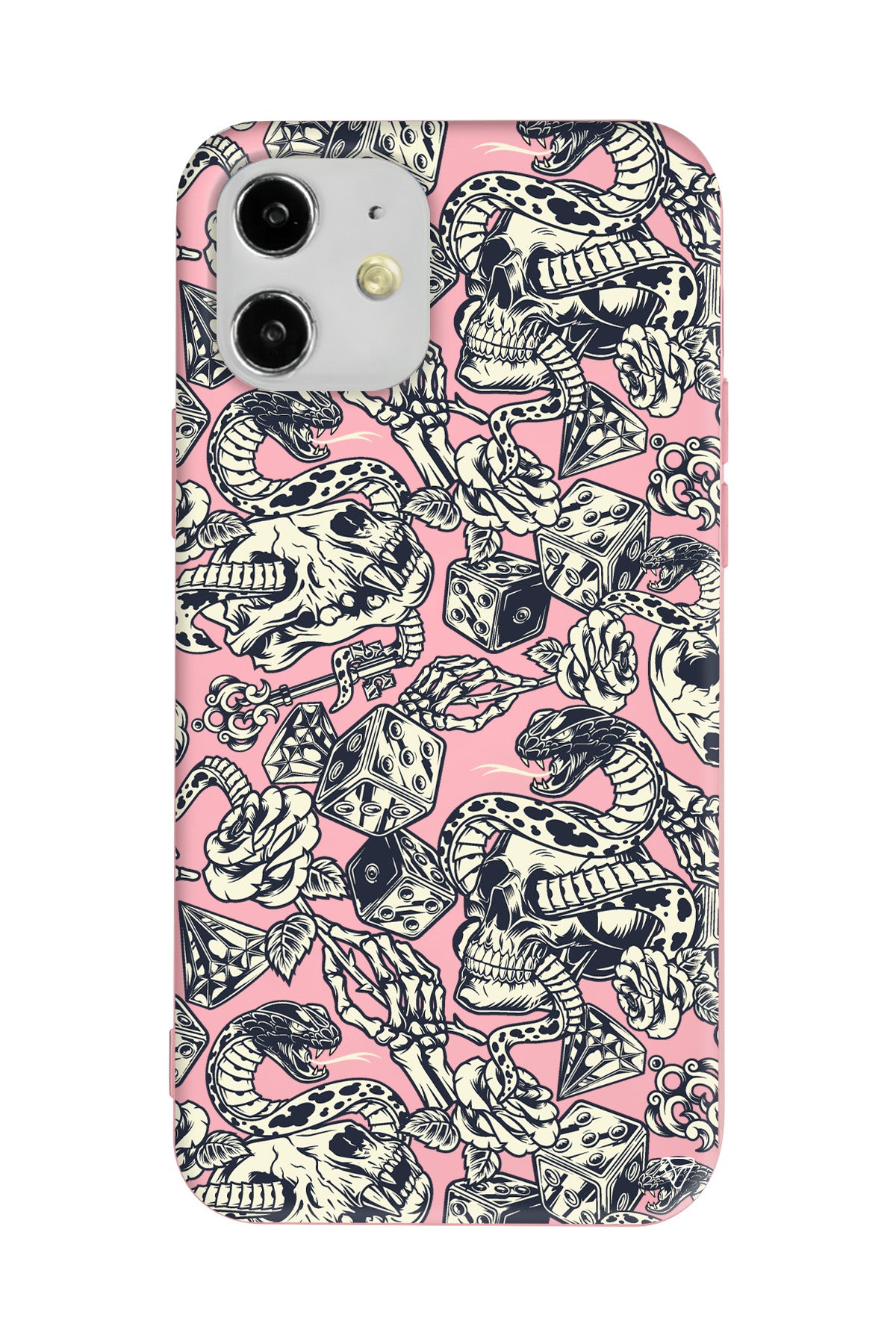 Death Lansman Model İçi Kadife Silikon Telefon Kılıfı