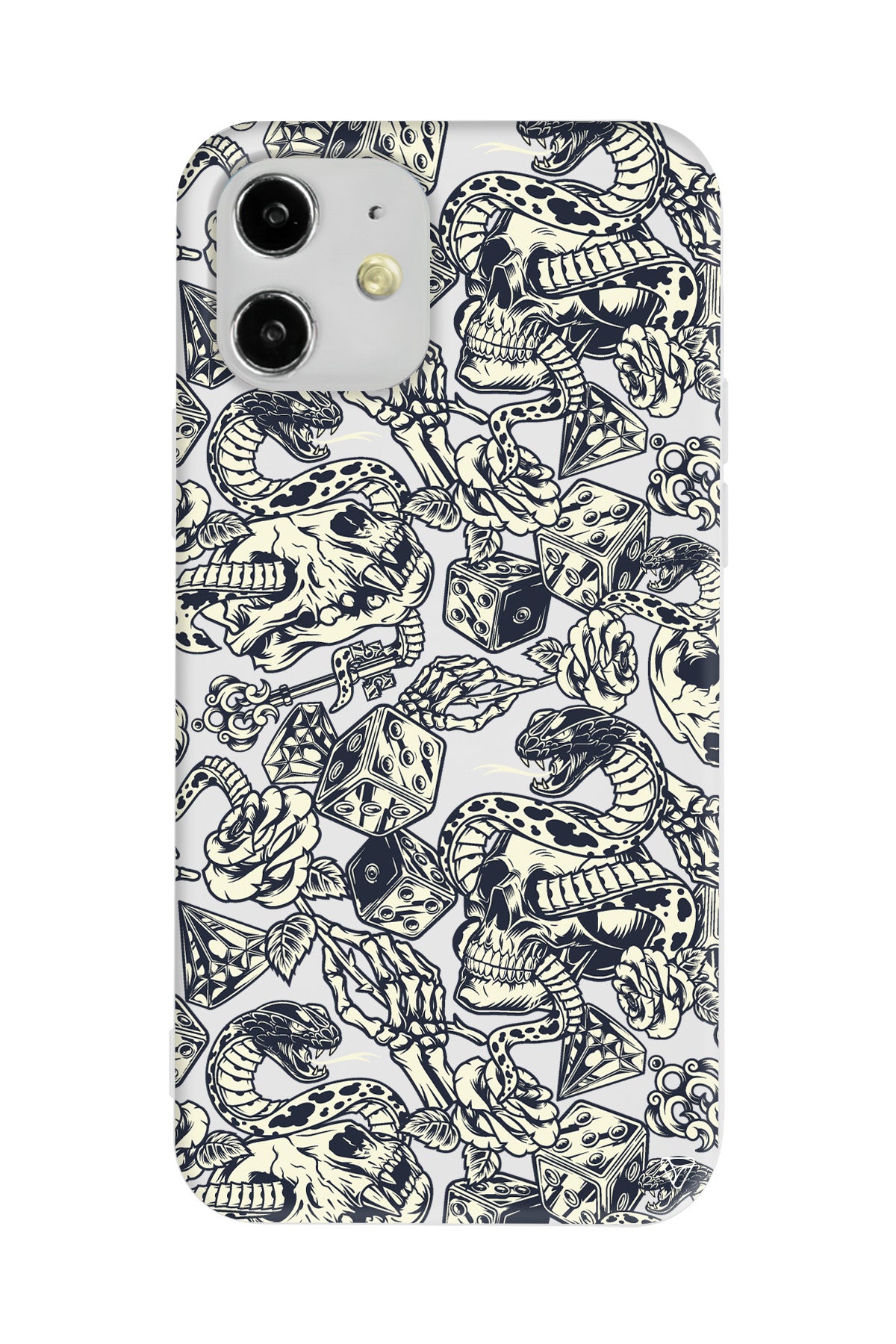 Death Lansman Model İçi Kadife Silikon Telefon Kılıfı