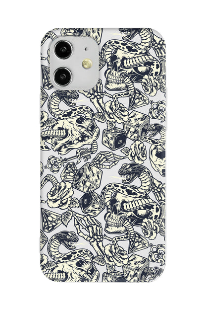 Death Lansman Model İçi Kadife Silikon Telefon Kılıfı