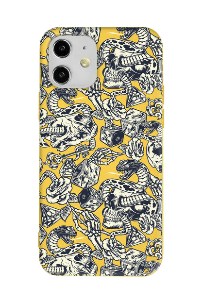 Death Lansman Model İçi Kadife Silikon Telefon Kılıfı