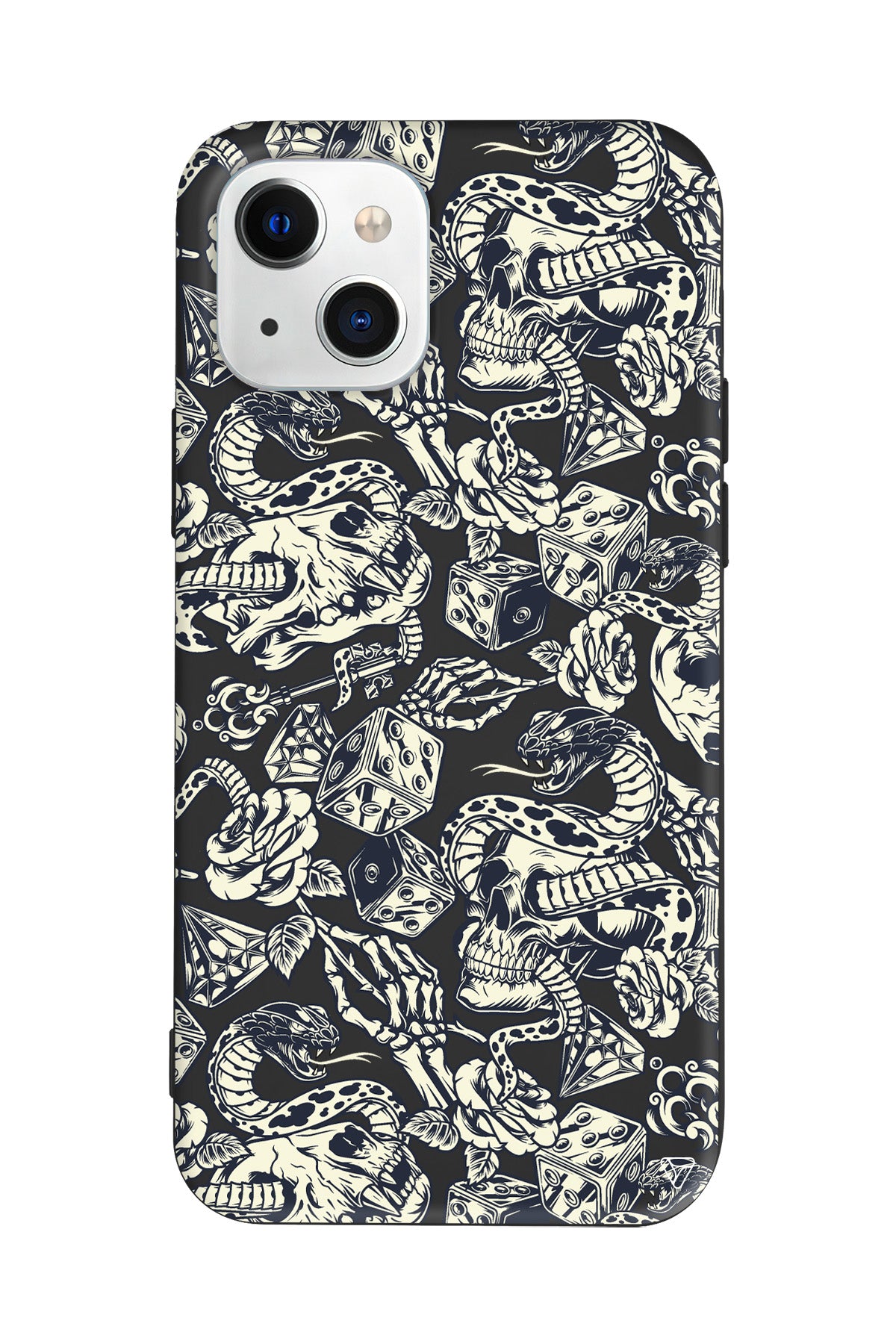 Death Lansman Model İçi Kadife Silikon Telefon Kılıfı