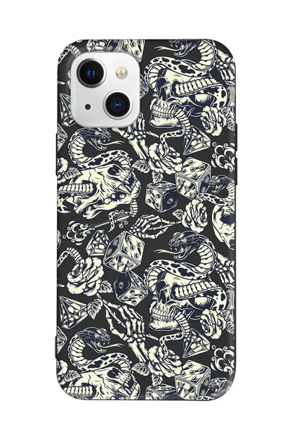 Death Lansman Model İçi Kadife Silikon Telefon Kılıfı