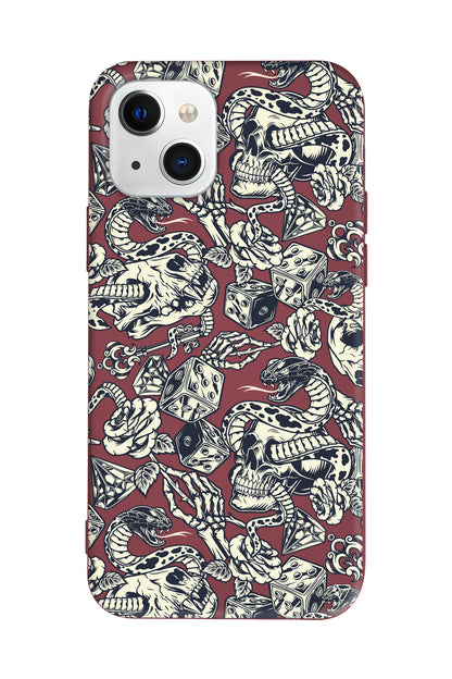 Death Lansman Model İçi Kadife Silikon Telefon Kılıfı